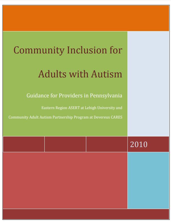 Click to view the Community Inclusion for Adults with Autism Manual