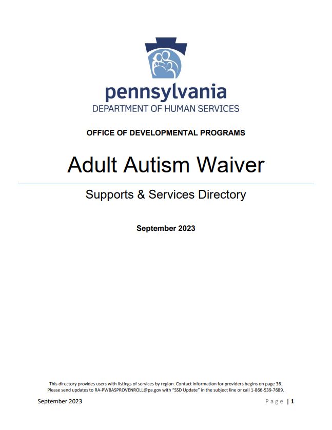 Click here to access the AAW Supports & Services Directory