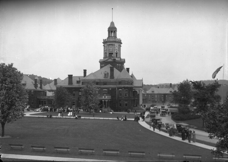 Polk Center. Photo from Polk Center Glass Plate Negatives collection at PA State Archives.