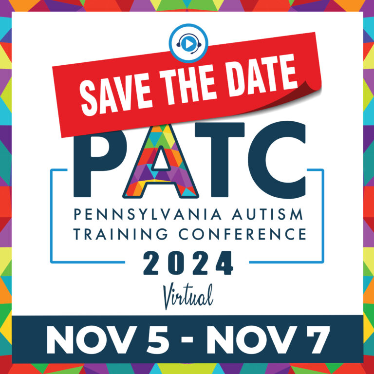 PATC logo with a colorful prismatic border. Reads, 