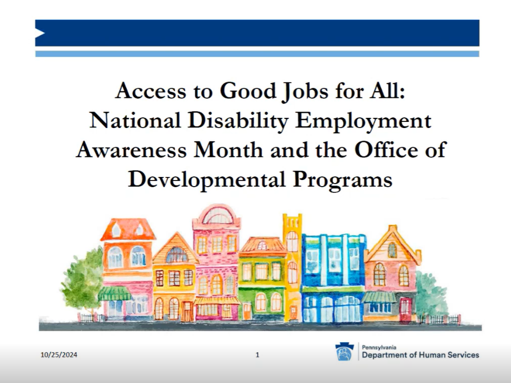 Access to Good Jobs for All: National Disability Employment Awareness Month and the Office of Developmental Programs'