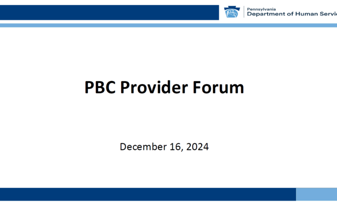 PBC Provider Forum December 16, 2024