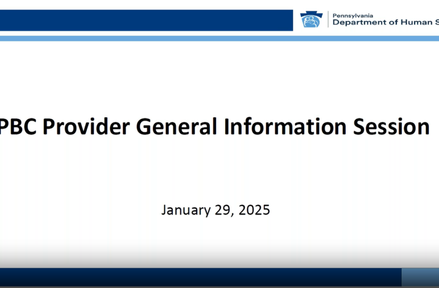 Provider General Information Session January 29, 2025