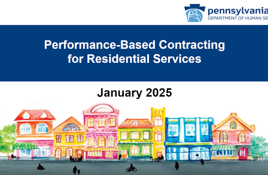 Click to view the Performance Based Contracting for Residential Services (Individuals and Families) session