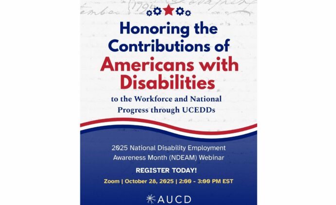 Flyer graphic advertising the webinar: "Honoring the Contributions of Americans with Disabilities"