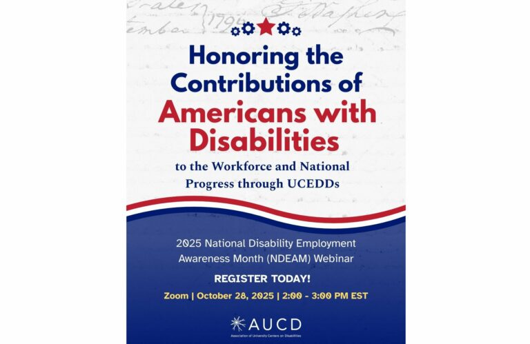 Flyer graphic advertising the webinar: "Honoring the Contributions of Americans with Disabilities"