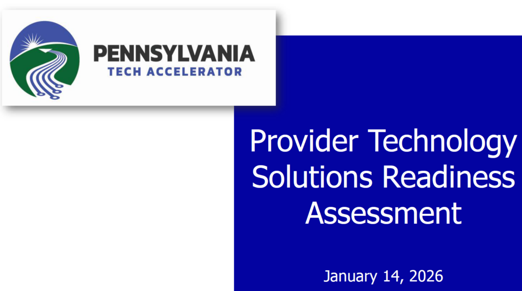 Click to play the Tech Accelerator: Provider Technology Solutions Readiness Assessment Recording