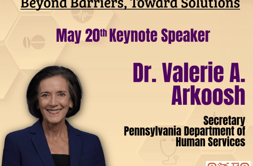 A flyer image for the Disability Health Action Summit featuring a picture of keynote speaker DHS Secretary Val Arkoosh