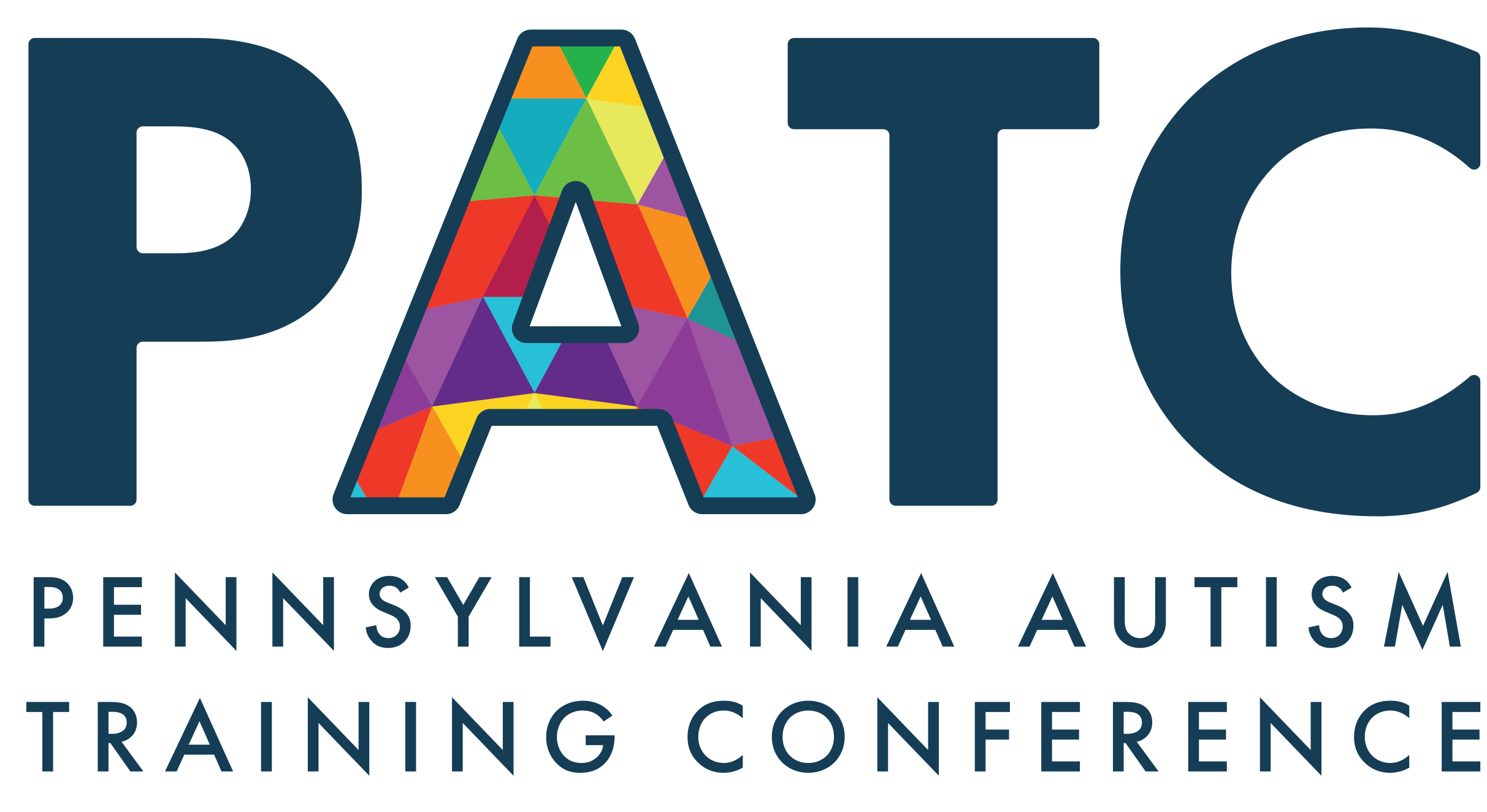 PATC logo with a prismatic 'A' and blue lettering